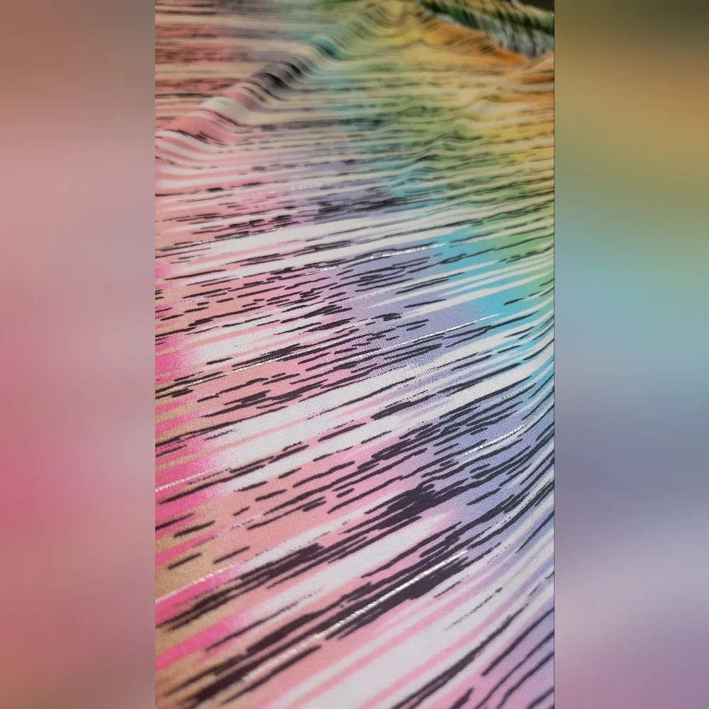 sS/M 💖 Vintage Colorful Abstract Print Dress - Picture 8 of 10